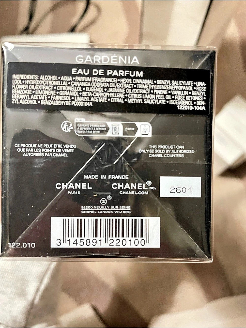 2 boxes Chanel Gardénia Eau de Parfum 75 mL Eau de Parfum NWT